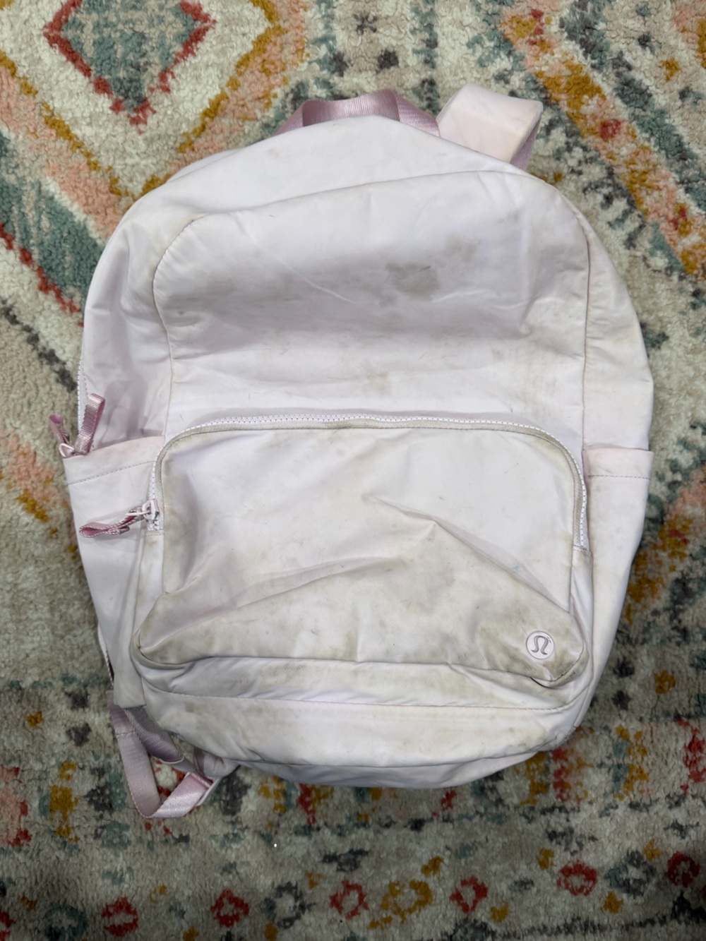 lululemon athletica Light Pink Evereay Backpack with Front Pocket